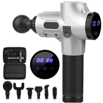 China Gym LCD Touch Screen 30 Speed ​​Adjustable Levels Vibration Body Massager Handheld Gun, Wholesale Massage Gun+ for sale