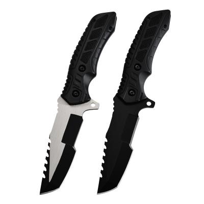 China Wholesale Bulk Non-variable Knives Survival Knife With Flint And Survival Steel Whistle For Bushcraft Knife for sale