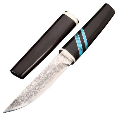 China Wholesale Non-variable Damascus steel knife for fixed blade knife hunting with rambo knife for sale