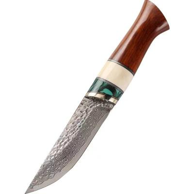 China Wholesale Non-variable Damascus hunting knife for bowie knife with columbia knife for sale