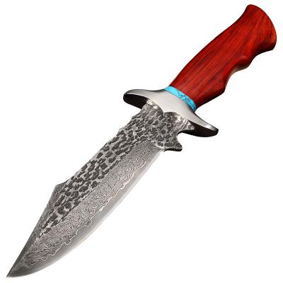 China Non-variable free shipping items Damascus hunting knife for Damascus steel knife with diving knife for sale