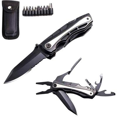 China Easy Carry 17/1 Multifunctional Outdoor Pliers Tool Screwdriver Bottle Opener Knife Tool Scissor Set for sale