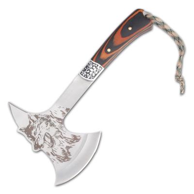 China Camp Ax Small Hatchet Nazhaosen Camping Ax With Nylon Sheath Camp Ax Hatchet Cutting Tool Hand Ax Wood Carbon Steel 33cm/6.61in for sale