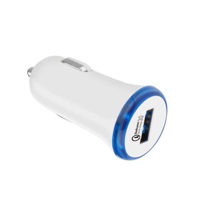 China QC2.0 2.1A USB Fast Charging Car Charger On Hot Selling Mini USB QC3.0 Iphone Portable Car Chargers for sale