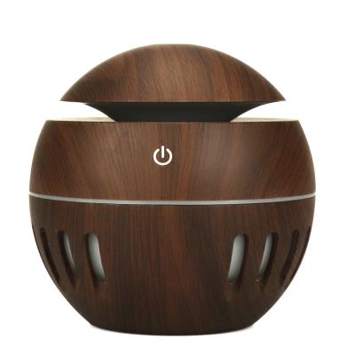 China Wholesale 130ML USB Air Humidifier Luxury Ultrasonic Diffuser Wood Win Cool Mist Humidifier for sale