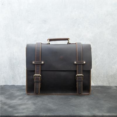 China Wholesale Eco-friendly Stylish Bag Leather Briefcase With Handle For Men for sale