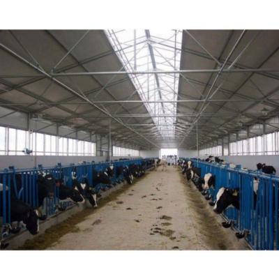 China Steel Building Light Steel Structure Prefab Cattle Shed Tent Farm House With Low Cost for sale