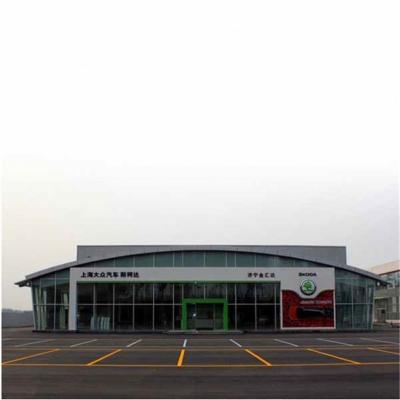 China Light Construction Steel Structure 4S Car Shop / Warehouse / Workshop / Exhibition Hall for sale