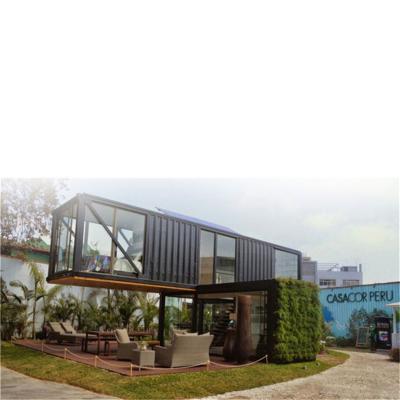 China Lightweight Container House Restaurant Prefab Houses Modern Luxury Restaurant Design Layout 3D Rendering for sale