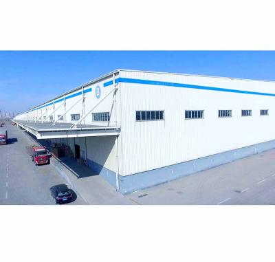 China Engineers Boards Q345 Steel Welding Container House Lightweight Low Carbon Workshop Construction House for sale