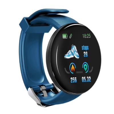 China 1.3inch Touch Screen Color Screen D18 Smart Band With Waterproof Heart Rate BP Smart Tracker Soft Strap SMS/qq/call Remind for sale