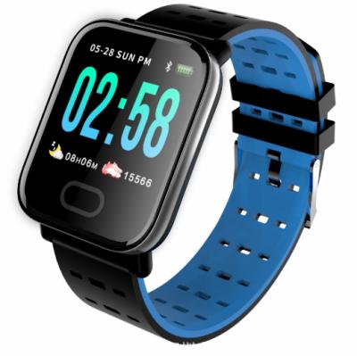 China Chinese smart factory A6 band bt4.0 smart watch strap bracelet touch screen for sale