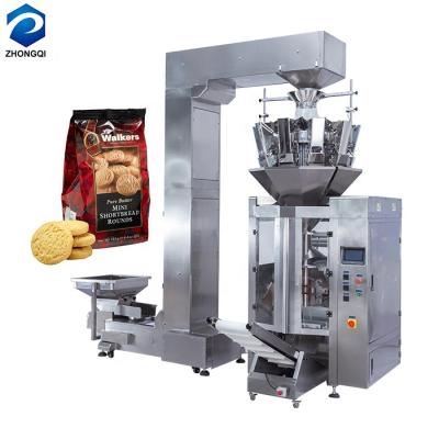 China Small Pouch Food Chemical High Accuracy Automatic Weighing Package Mixed Cashew Cookies Biscuit Packing Machine for sale