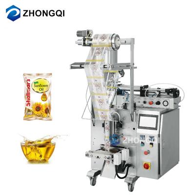 China Food Automatic Weighing Safety Filling Olive Mustard Edible Palm Frying Oil Pouch Refining Packing Machine Price From 1kg to 15kg for sale