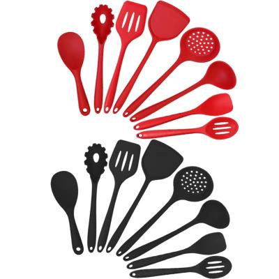 China Sustainable Kitchen Tool Accessories Kitchen Food Grade 8 Pieces In 1 Set Kitchen Utensils Silicone Kitchenware Set for sale