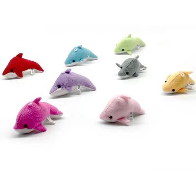 China Mini Dolphin Stuffed Plush Dolphin Doll Stuffed Animal Plush Doll Stuffed Plush Toys Doll Chain Pendant Sea Animal Simulation Toy for sale