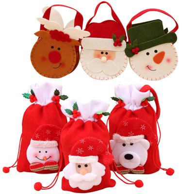 China 2022 Large Pilou Christmas Storing Lovely Bags For Kids Fireplace Christmas Decoration Gifts for sale