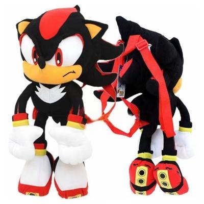 China Kids Play New Arrival Sonic Plush Backpack Custom Super Animal Plush Stuffed Sonic Plushie Doll Anime Sonic Hedgehog Figure Plush Toy for sale