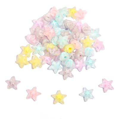 China Jewelry Making 20pcs 16mm Acrylic Spacer Beads Transparent Star Shape For Jewelry Making DIY Necklace Earrings Hair Accessories for sale