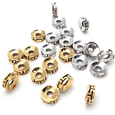 China 30pcs 3x7mm Fashionable Metal Zinc Alloy Spacer Beads Pendant Charms For Making Bracelet Necklace Jewelry Findings Making DIY for sale