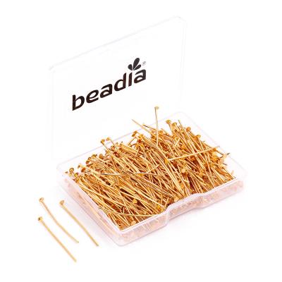 China Jewelry Making High Quality 20mm 30mm 40mm Gold Silver Rhodium Metal Flat Head Pins for Office for Jewelry Making for sale