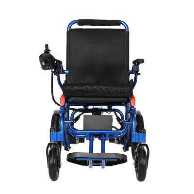 China New Comfortable Power Stretching Portable Foldable Lightweight Wheelchair Motorized Electric Wheelchair for sale