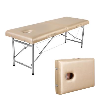 China Strong elasticity and moderate softness massage table portable sponge filling leather protective folding massage tables and beds for sale