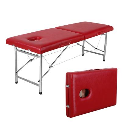 China Strong Elasticity And Moderate Portable Softness Fold Massage Bed Competitive Price Adjustable Massage Bed Spa Bed for sale