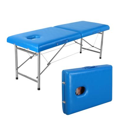 China Strong Elasticity And Moderate Softness Portable Adjustable Folding Salon Beauty Spa Massage Bed Massage Table for sale