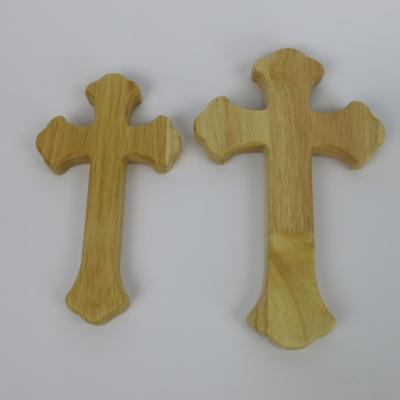 China Home Decoration In Cross Stock Wooden Wall Handmade Wall Mounted Cross for sale