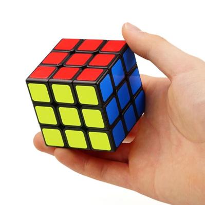 China 2021 Hot Selling Amazon Stickers Third Grade Educational Toy Children's Toys Puzzle Cube Game 3x3x3 Magic Cube for sale