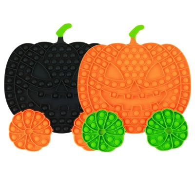 China Relieve Stress Factory Outlet Halloween Stitching 40 Cm Big Size Pumpkin Car Pops Bubble Buster Pumpkin Buster Snap For Pumpkin Buster Toys for sale