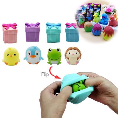 China Stirring Person Effort Toys Creative Cute Pet Squeeze Toys Stir Toys Flip Gift Special Dinosaur Eggs and Animals Birthday Innovative Flip Fidget Box for sale