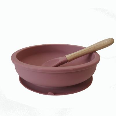 China Hot-selling Rustic Durable Drop-Proof Style Kids Baby Kids Amazon and Dinner Silicone Sucker Dishes for sale