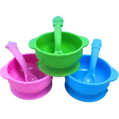 China New Type Sustainable Food Grade Silicon Baby Bowl Set Bargain Price Feeding Feeding Bowl for sale