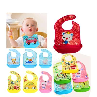 China Anti-dirty washable three-dimensional detachable children's bibs and waterproof multi-pattern children's bib for sale