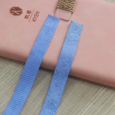 China Elastic non-slip jacquard embossing strap for large style 3/4 bra cutout shoulder strap for sale