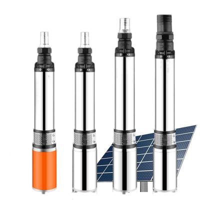 China High quality cheap solar powered irrigation pump battery small water submersible pump DC12V24V hot sale for sale