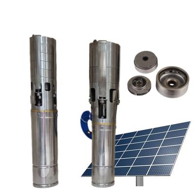 China Irrigation 4 Inch 1500W Stainless Steel High Lift Well Pump 2HP Agricultural Solar Submersible Pump for sale