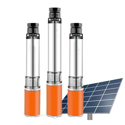 China Small DC 12V24V Irrigation Big Flow Agricultural Submersible Pump Solar Water Pump With Brush Motor Battery Pump for sale