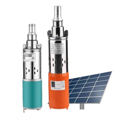 China High quality and cheap DC pump 12V24V solar high lift solar submersible pump small DC deep well pump agriculture for sale