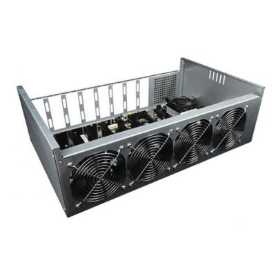 China Acrylic BTC ETH GPU Miner Rig , AMD A68 8 Gpu Mining Rig Frame for sale