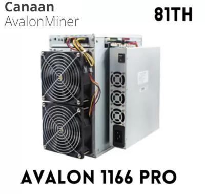 China Bitcoin BTC Asic Miner Machine Canaan Avalon 1166 Pro 68th 72th for sale