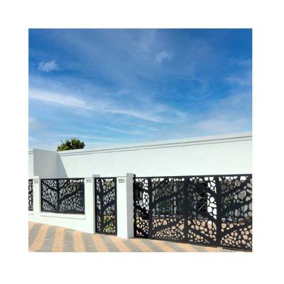 China Easily Assembled Custom Made Decorative Aluminum Garden Fencing Trellis Gates Perforated Fence Sheet Fence for sale