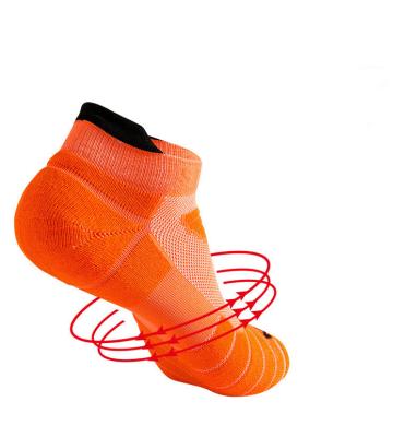 China Antibacterial Combed Cotton Performance Tag Men Athletic Compression Socks for sale