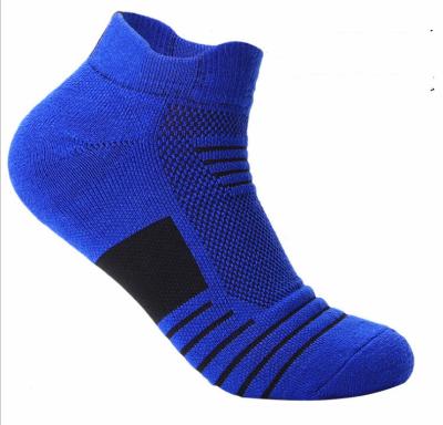 China Custom Logo Sport Men Ankle Compression Seamless Wicking Running Socks Antibacterial for sale