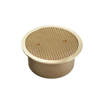 China Traditional Round Brass Shower Drainer Bathroom Strainer Socket Platform Round Floor Drain For Kitchen for sale