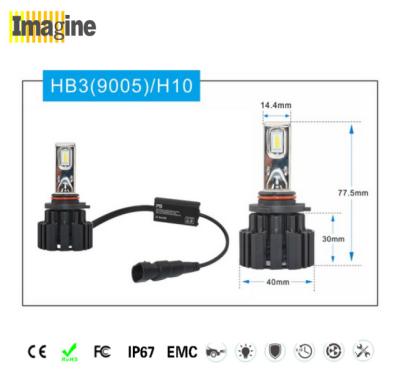 China led headlight conversion kit, Instant On 9005 LED Headlight Bulb Perfect Heat Dissipation With Dual Cooling System for sale