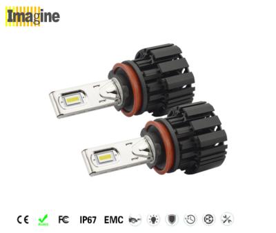 China H9 H8 H11 All In One automotive Led Headlight Bulb 50w 6600lm 6000k For 12 Voltage / 24 Voltage Vehicles for sale