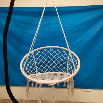 China Strong Macrame Hammock Chair Macrame Hammock Chair Macrame Cotton Rope Hammock Hanging Swing Chair for sale